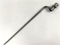Frankreich, Tüllenbajonett 3 kantig, Typ  Modell AN 9 , wohl deutsches Beutestück, leicht gekürzt, Gesamtlänge 51,2 cm, Tüllenöffnung oben 22mm, Tüllenlänge 68 mm, deutsche Abnahme W mit Krone