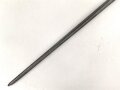 Frankreich, Tüllenbajonett 3 kantig, Typ  Modell AN 9 , wohl deutsches Beutestück, leicht gekürzt, Gesamtlänge 51,2 cm, Tüllenöffnung oben 22mm, Tüllenlänge 68 mm, deutsche Abnahme W mit Krone