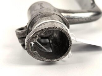 Frankreich, Tüllenbajonett 3 kantig, Typ  Modell AN 9 , wohl deutsches Beutestück, leicht gekürzt, Gesamtlänge 51,2 cm, Tüllenöffnung oben 22mm, Tüllenlänge 68 mm, Abnahme mit Kronenstempel auf KLingenansatz