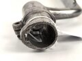 Frankreich, Tüllenbajonett 3 kantig, Typ  Modell AN 9 , wohl deutsches Beutestück, leicht gekürzt, Gesamtlänge 51,2 cm, Tüllenöffnung oben 22mm, Tüllenlänge 68 mm, Abnahme mit Kronenstempel auf KLingenansatz