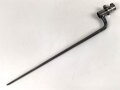 Frankreich, Tüllenbajonett 3 kantig, Typ  Modell AN 9 , wohl deutsches Beutestück, leicht gekürzt, Gesamtlänge 51,2 cm, Tüllenöffnung oben 22mm, Tüllenlänge 68 mm, Abnahme mit Kronenstempel auf KLingenansatz