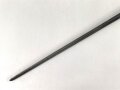 Frankreich, Tüllenbajonett 3 kantig, Typ  Modell AN 9 , wohl deutsches Beutestück, leicht gekürzt, Gesamtlänge 51,2 cm, Tüllenöffnung oben 22mm, Tüllenlänge 68 mm, Abnahme mit Kronenstempel auf KLingenansatz
