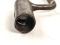 Tüllenbajonett 3 kantig, unbekannt,  Gesamtlänge 72,7 cm, Tüllenöffnung oben 24 mm,Tüllenlänge 66mm, Klingenbreiteite 18 mm
