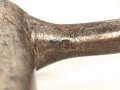 Tüllenbajonett 3 kantig, unbekannt,  Gesamtlänge 72,7 cm, Tüllenöffnung oben 24 mm,Tüllenlänge 66mm, Klingenbreiteite 18 mm
