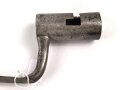 Tüllenbajonett 3 kantig, unbekannt,  Gesamtlänge 72,7 cm, Tüllenöffnung oben 24 mm,Tüllenlänge 66mm, Klingenbreiteite 18 mm