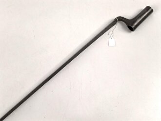 Tüllenbajonett 3 kantig, unbekannt, , Gesamtlänge 78,5 cm, Tüllenöffnung oben 21 mm,Tüllenlänge 681,5 mm, Klingenbreite 22,5 mm