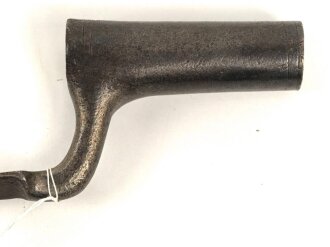 Tüllenbajonett 3 kantig, unbekannt, , Gesamtlänge 78,5 cm, Tüllenöffnung oben 21 mm,Tüllenlänge 681,5 mm, Klingenbreite 22,5 mm