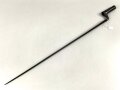 Tüllenbajonett 3 kantig, unbekannt, , Gesamtlänge 78,5 cm, Tüllenöffnung oben 21 mm,Tüllenlänge 681,5 mm, Klingenbreite 22,5 mm