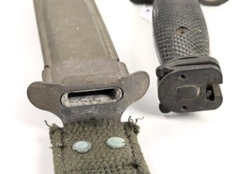 U.S. Army M7 Bajonett, Hersteller " IMPERIAL" , in M8A1 Scheide. Guter Gesamtzustand