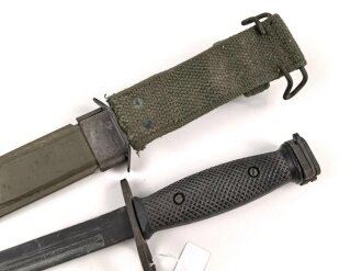 U.S. Army M7 Bajonett, Hersteller " IMPERIAL" , in M8A1 Scheide. Guter Gesamtzustand