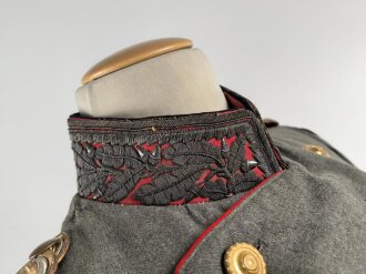 1. Weltkrieg Sachsen, kleiner Rock für einen General. Getragenes Stück in gutem Gesamtzustand, die Effekten gedunkelt