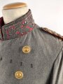 1. Weltkrieg Sachsen, kleiner Rock für einen General. Getragenes Stück in gutem Gesamtzustand, die Effekten gedunkelt