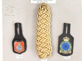 Niederlande, Sammlung Geschwader und Staffelabzeichen und Brustanhänger der Luftwaffe, auf Karton getackert