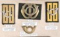 Niederlande, Sammlung Rang und Barettabzeichen "Garde Jagers", auf Karton getackert