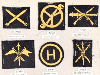 Niederlande, Sammlung Spezialistenabzeichen der Marine,...