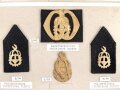 Niederlande, Sammlung Rang und Barettabzeichen Heer, teils auf Karton getackert