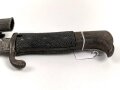 Preussen, Seitengewehr 98 mit Säge, Kammerstück von 1901, Hersteller " Erfurt" ungereinigt
