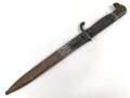 Preussen, Seitengewehr 98 mit Säge, Kammerstück von 1901, Hersteller " Erfurt" ungereinigt