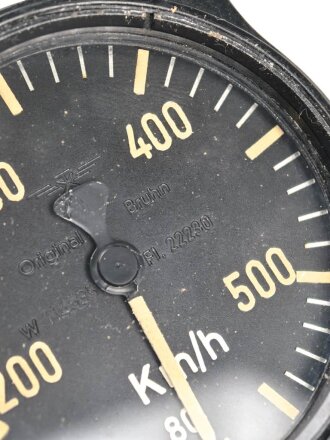 Luftwaffe Fahrtmesser Fl 22230, Funktion nicht geprüft