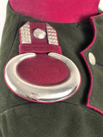 Bayern, Uniformrock für einen Angehörigen im 2. Ulanen Regiment " König " Ansbach. Eigentumstück in gutem Gesamtzustand