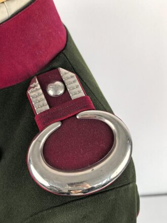 Bayern, Uniformrock für einen Angehörigen im 2. Ulanen Regiment " König " Ansbach. Eigentumstück in gutem Gesamtzustand
