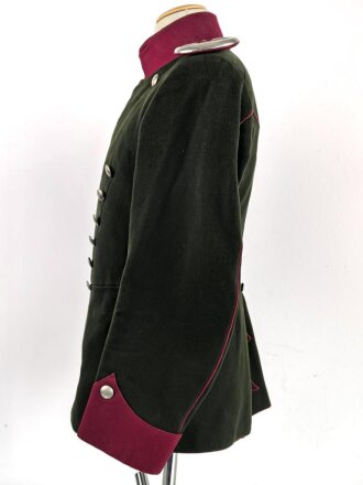Bayern, Uniformrock für einen Angehörigen im 2. Ulanen Regiment " König " Ansbach. Eigentumstück in gutem Gesamtzustand