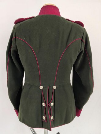 Bayern, Uniformrock für einen Angehörigen im 2. Ulanen Regiment " König " Ansbach. Eigentumstück in gutem Gesamtzustand