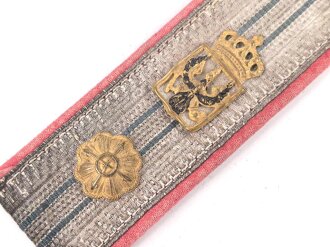 Preussen, einzelnes Schulterstücke für einen Beamten. Ausführung alter Art ( Modell 1866 ),  rosa Unterlage