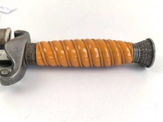 Dolch für Offiziere des Heeres, Hersteller WKC, die Klinge mit Scharten, sonst guter Gesamtzustand