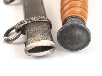 Dolch für Offiziere des Heeres, Hersteller WKC, die Klinge mit Scharten, sonst guter Gesamtzustand