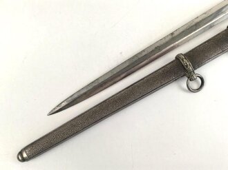 Dolch für Offiziere des Heeres, Hersteller WKC, die Klinge mit Scharten, sonst guter Gesamtzustand