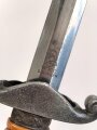 Dolch für Offiziere des Heeres, Hersteller WKC, die Klinge mit Scharten, sonst guter Gesamtzustand