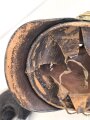 Bayern, Helm für Angehörige der Bürgerwehr Modell 1848. Zusammengehöriges, in allen Teilen originales Stück