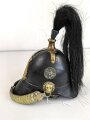 Bayern, Helm für Angehörige der Bürgerwehr Modell 1848. Zusammengehöriges, in allen Teilen originales Stück