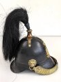 Bayern, Helm für Angehörige der Bürgerwehr Modell 1848. Zusammengehöriges, in allen Teilen originales Stück