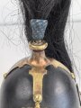 Bayern, Helm für Angehörige der Bürgerwehr Modell 1848. Zusammengehöriges, in allen Teilen originales Stück