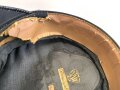 Luftwaffe, Schirmmütze für Offiziere. Das Schweißleder defekt, sonst guter Gesamtzustand