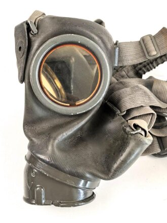 Gasmaske Wehrmacht, datiert 1940, weiches Gummi