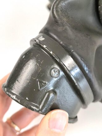 Gasmaske Wehrmacht, datiert 1940, weiches Gummi