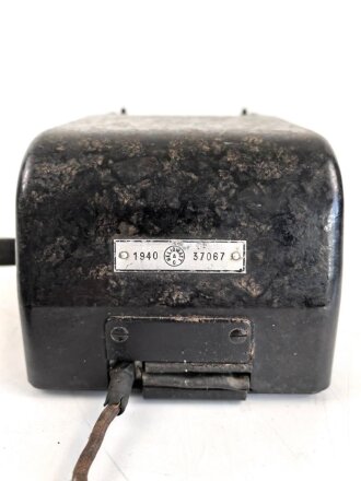 Tischfernsprecher 38 Wehrmacht, Guter Gesamtzustand, datiert 1940, Funktion nicht geprüft