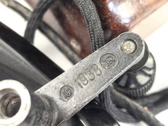 Tischfernsprecher 38 Wehrmacht, Guter Gesamtzustand, datiert 1943, Funktion nicht geprüft
