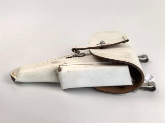 Bundeswehr Pistolentasche alter Art für Pistole P1 oder P38. Geweisstes Leder