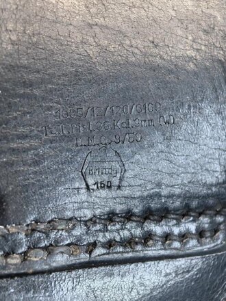 Bundeswehr Pistolentasche alter Art für Pistole P1 oder P38.