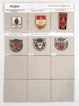 Belgien, Sammlung Abzeichen verschiedener...