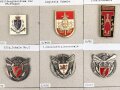 Belgien, Sammlung Abzeichen verschiedener Militärschulen