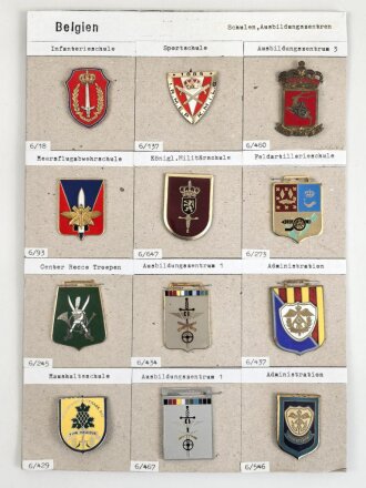 Belgien, Sammlung Abzeichen verschiedener...