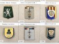 Belgien, Sammlung Abzeichen verschiedener Militärschulen