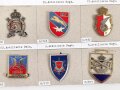 Belgien, Sammlung verschiedener Abzeichen der Artillerie