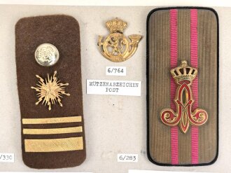 Belgien, Sammlung verschiedener Uniform Effekten, teils...