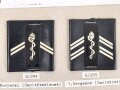 Belgien, Sammlung Rangabzeichen des Sanitätdienstes, auf Karton getackert